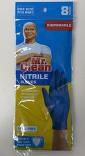 12 Pack Of 8 Mr. Clean Nitrile Gloves Latex Free/Powder Free (96 Gloves Total)