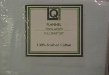 Living Quarters Cloud Blue Cold Weather Full Heavy Weight Flannel Sheet Set