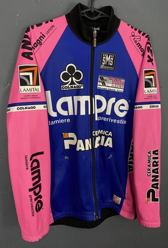 HERREN LAMPRE SMS SANTINI ITALIA ITALY RADSPORT CYCLES JACKE SHIRT TRIKOT GR M - Bild 2 von 18