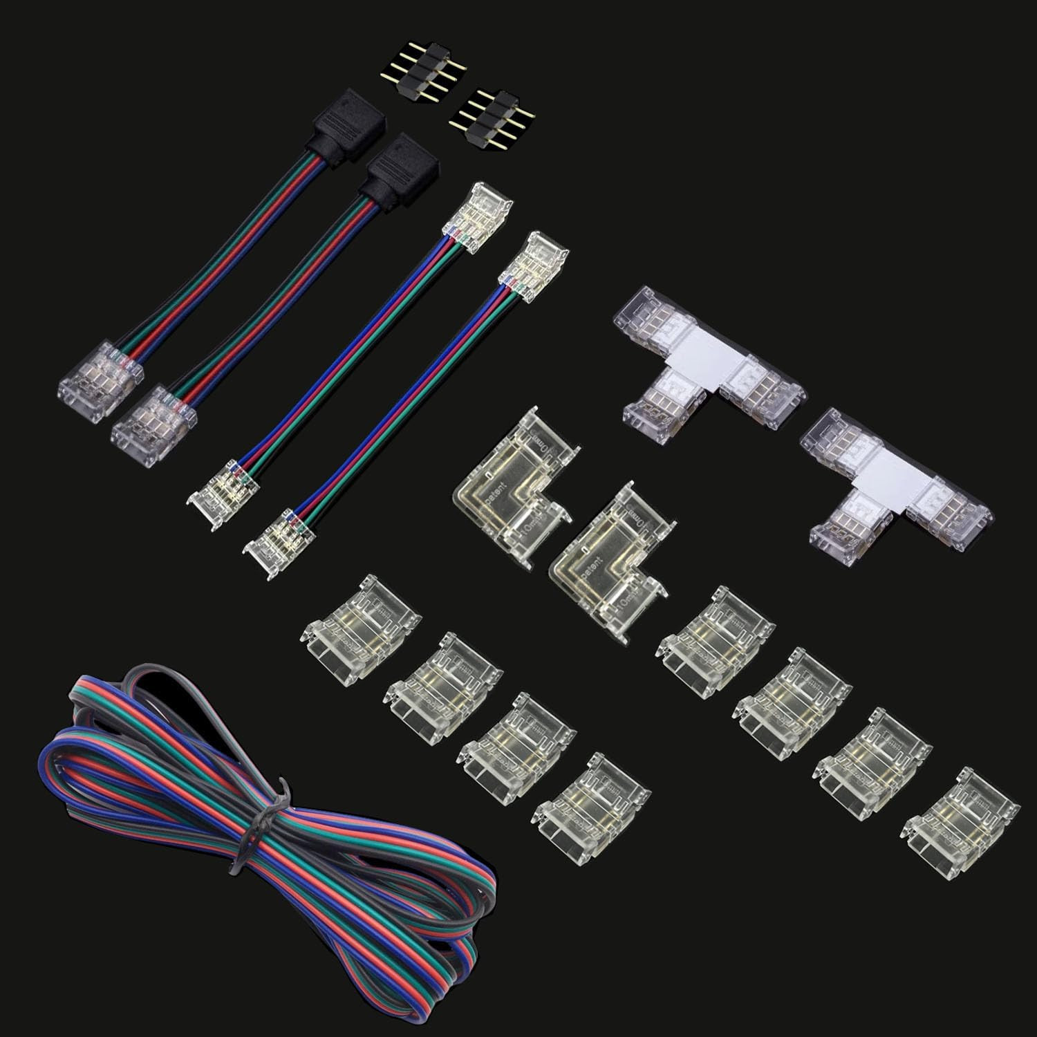 Connettori Invisibili per Strisce LED COB RGB 10mm - Estetica Pura