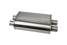 For Corsa Pro-series Tuned 304ss Muffler 2.5in Dual Inletoutlet - 22.25in Oal For Corsa Pro-series Tuned 304ss Muffler 2.5in Dual Inletoutlet - 22.25in Oal