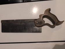 Antique 10" Disston Back Saw 10 Inch