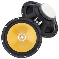 6.5'' Universal Full Range Frequency Car Audio Speaker with Cover 4 OHM - Pair