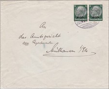 Elsass: Einschreiben M&uuml;hlhausen nach Wiesbaden 1941 Bahnpoststempel