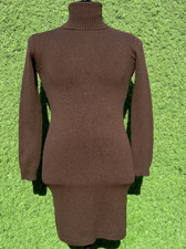Ralph Lauren for Neiman Marcus Long Knit Turtleneck Sweater Dress Style Size M
