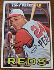 1967 Topps Tony Perez, EXMT Condition. Free Shipping!