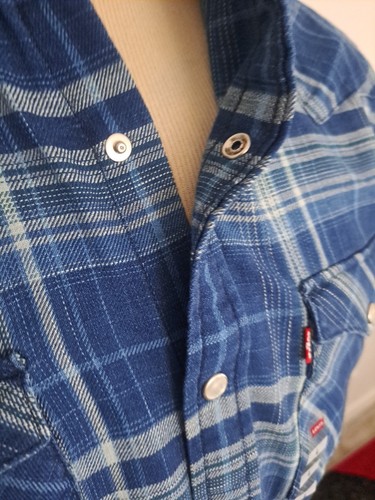 CAMICIA CASUAL LEVI'S UOMO NUOVA VESTIBILITÀ STANDARD STILE WESTERN TAGLIA L - Foto 8 di 22