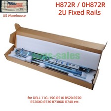 H872R 0H872R 2U fixed rails for Dell PowerEdge R510 R520 R720 R720XD R730 R7515