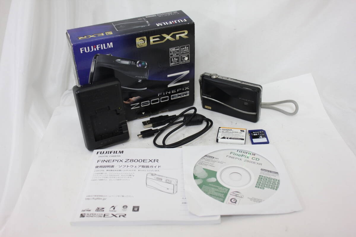 FUJIFILM FINEPIX Z800EXR ブラック◯ Fujifilm Finepix Z800EXR Digital Camera Black 5X Optical