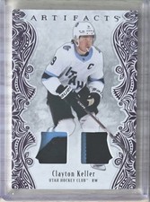 2025-26 Upper Deck Artifacts Materials Purple #35 Clayton Keller Patch /25 Utah