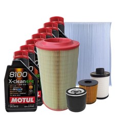 Kit Tagliando Per Citroen Jumper 2.2 HDI Dal 2006 4 Filtri 7 Olio 5W30 Motul