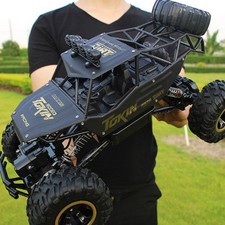 4WD Electric Remote Control RC Car Big Wheel Car Monster Truck Kid Buggy Toy UK