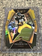 Pat Freiermuth 2021 Select Premier Yellow Black Prizm Die Cut #159 RC Steelers