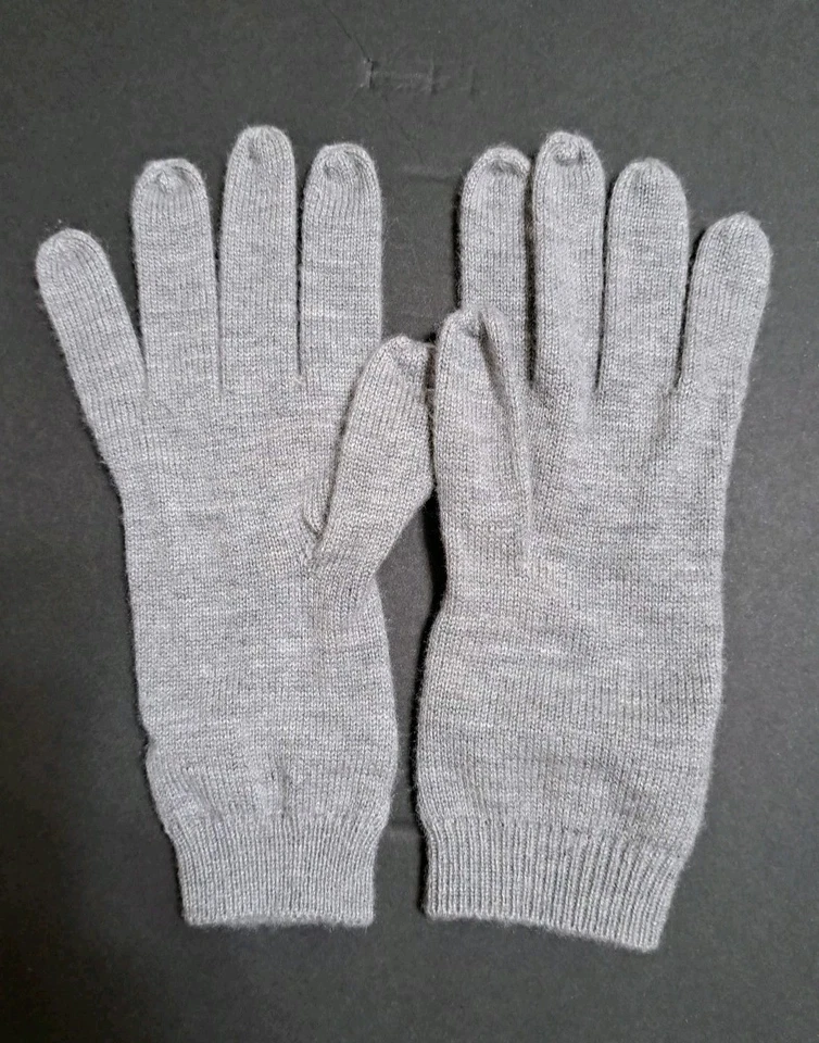 Guantes de lana de cordero gris Talbots para mujer Foto 2 de 4