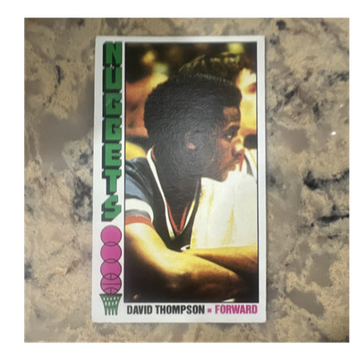 Topps 1976-77 David Thompson #110 Rookie Denver Nuggets Basketball Card Base Set