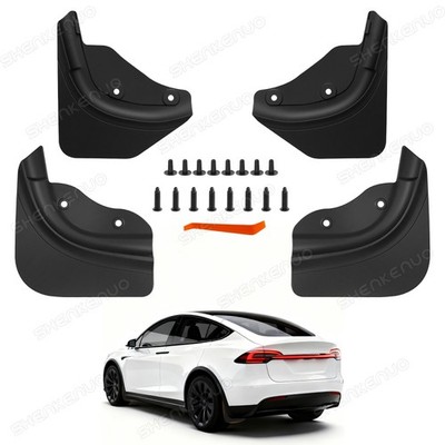 FOR 2025+Tesla Model Y Juniper Mud Flaps All Weather Guards No Drilling Required