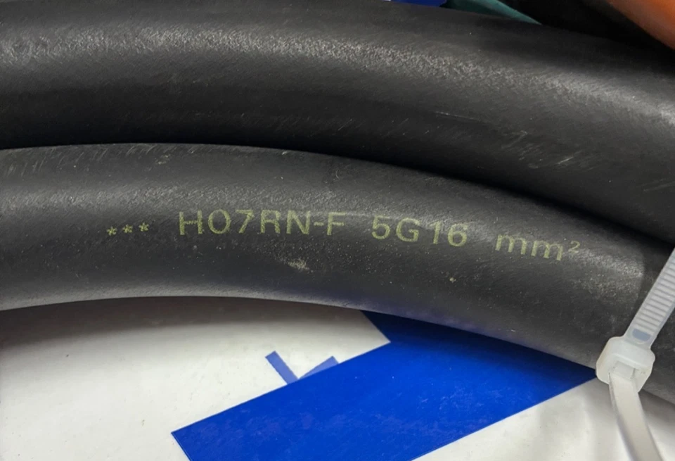 16 feet / 5Core Rubber Cable Flexible H07RN-F  16mm²  (5 AWG) 60 Amp 3 Phase - Image 4 of 4