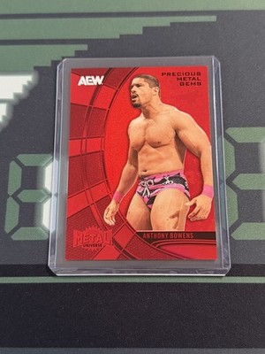 2025 Skybox Metal AEW All Elite Wrestling PMG Red /100 Anthony Bowens Card