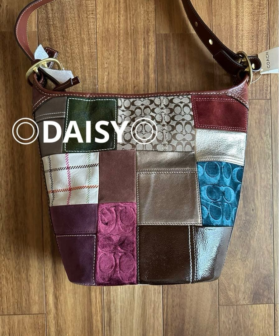 COACH Holiday Patchwork Bleecker Duffle Shoulder … - image 2