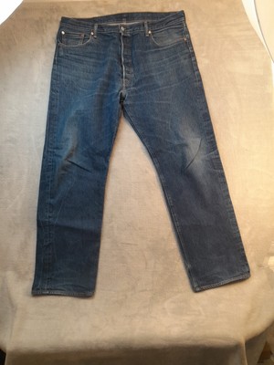 Levi s 501 XX Men s Blue Button Fly Straight Leg Jeans Actual 40x30