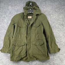 VTG Army 1960s M65 Field Coat Men Small Green Vietnam ERA Hooded Conmar Jacket
