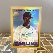 2025 Topps Archives Hanley Ramirez Gold Fan Favorites Auto /50 GREAT AUTOGRAPH💥