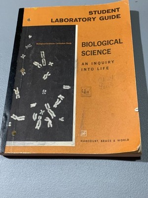 Biological Science An Inquiry into Life Study Book Textbook 1963 American