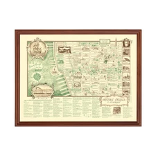 Old Map of New York 1939 - Vintage England Art Wall Decor Pr