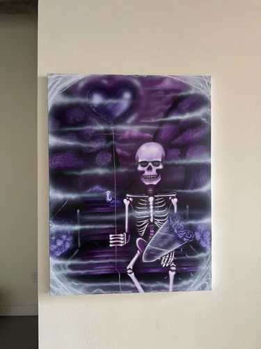 Patiently Waiting Original 30x40 Acrylic painting on canvas