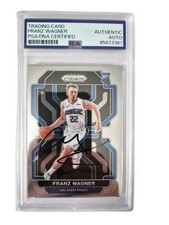 FRANZ WAGNER AUTO 2021-22 Panini Prizm #310 Rookie Magic PSA RC Signed Orlando