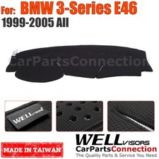 Wellvisors Black Dash Mat Dashboard Cover For Bmw 3 Series E46 1999-2005 Wellvisors Black Dash Mat Dashboard Cover For Bmw 3 Series E46 1999-2005