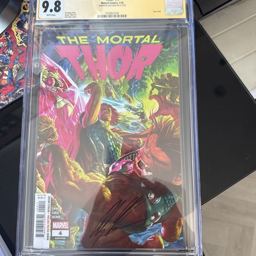 The Mortal Thor #4 Cvr A CGC 9.8 Alex Ross Signed! Marvel Comics