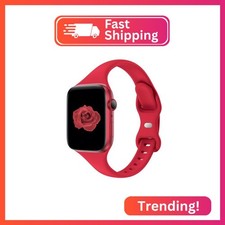 Thin Slim Band Compatible with Apple Watch 38mm 40mm 41mm 42mm 44mm 45mm 46mm 49