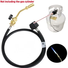 Mapp Propane Gas Tank Turbo Torch Hose Adapter Set Brazing Soldering Welding New