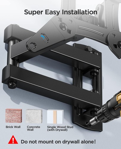 Perlesmith TV Mount Swiveling / Tilt Wall Mount für 13-42 Zoll FlatScreen - Bild 7 von 8