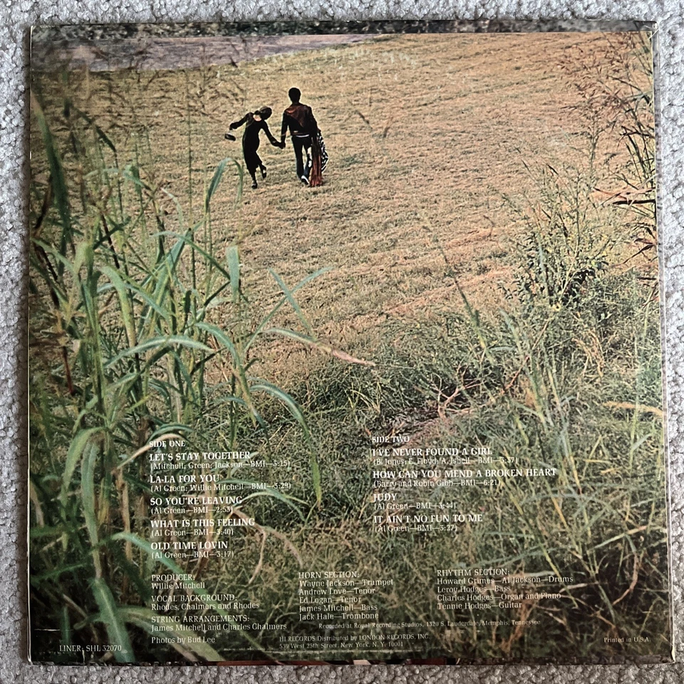 AL GREEN Let's Stay Together - VG++ 1972 Vinyl LP Hi Records - Image 2 of 4