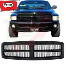 New Front Grille Assembly Black For 1999-2002 Dodge Ram 1500 2500 3500 Pickup