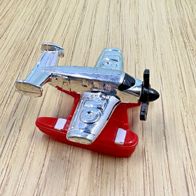 Micro Machines Ocean Flyer LGT Plane Aircraft 1996 Red and Chrome