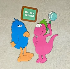 Vintage 1985 Creative Teachers Press Monster/Dinosaur Laminated