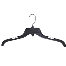 Recycled Black Heavy Duty Plastic Shirt Hangers ,19 Inch, 10 Set
