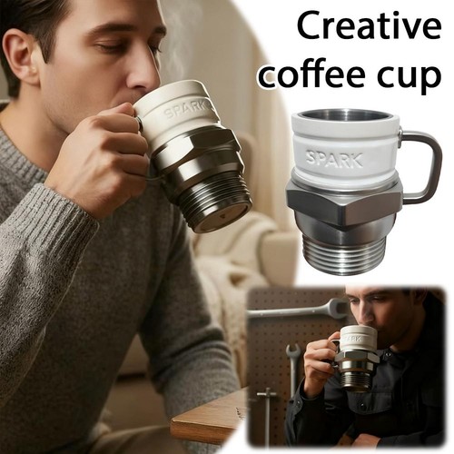 Spark Plug Mug, Engine Spark Plug De ign, Novelty Coffee Mug - Picture 2 of 8