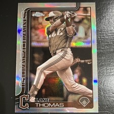 2025 Topps Chrome Lane Thomas #52 Cleveland Guardians MLB Baseball Card