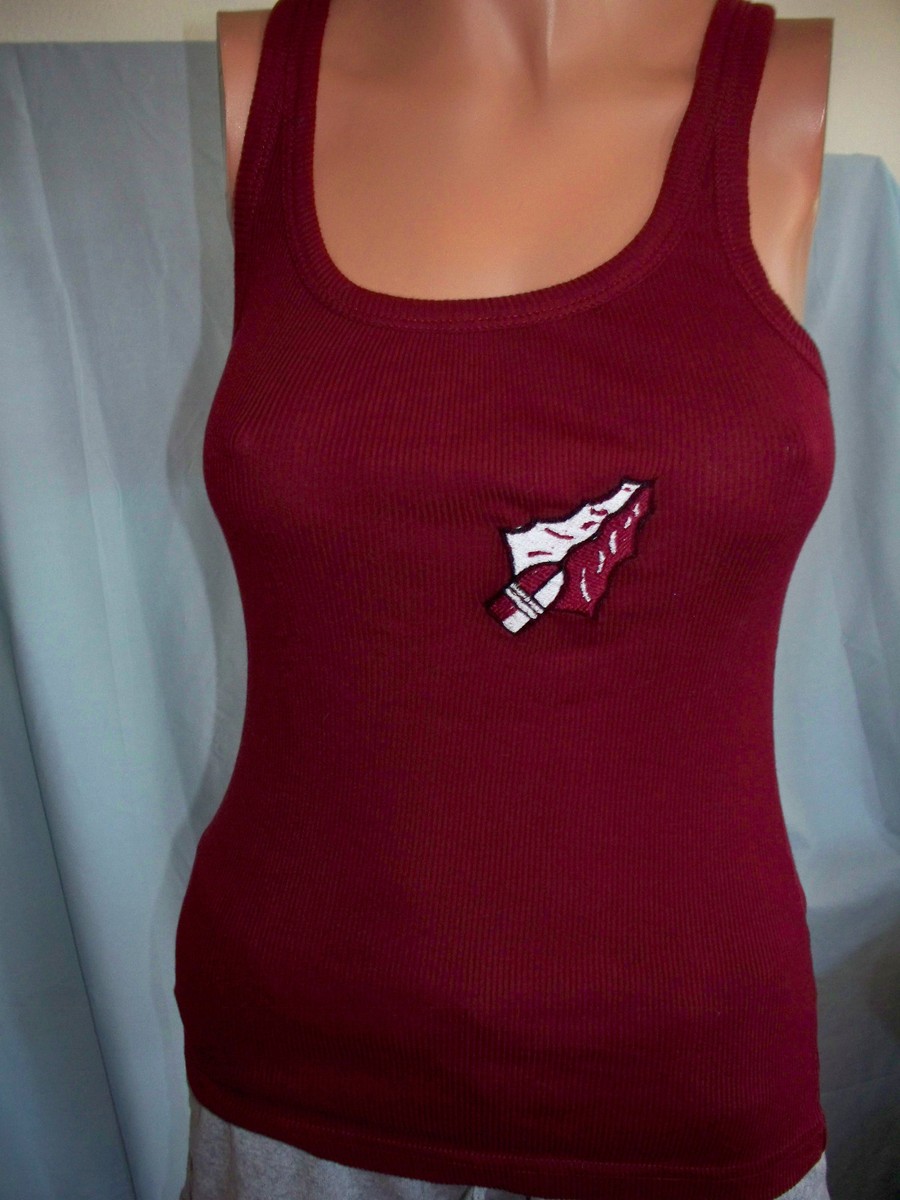Small Medium FSU Wine Marron Burgundy Cotton Ribbed Knit Pullover