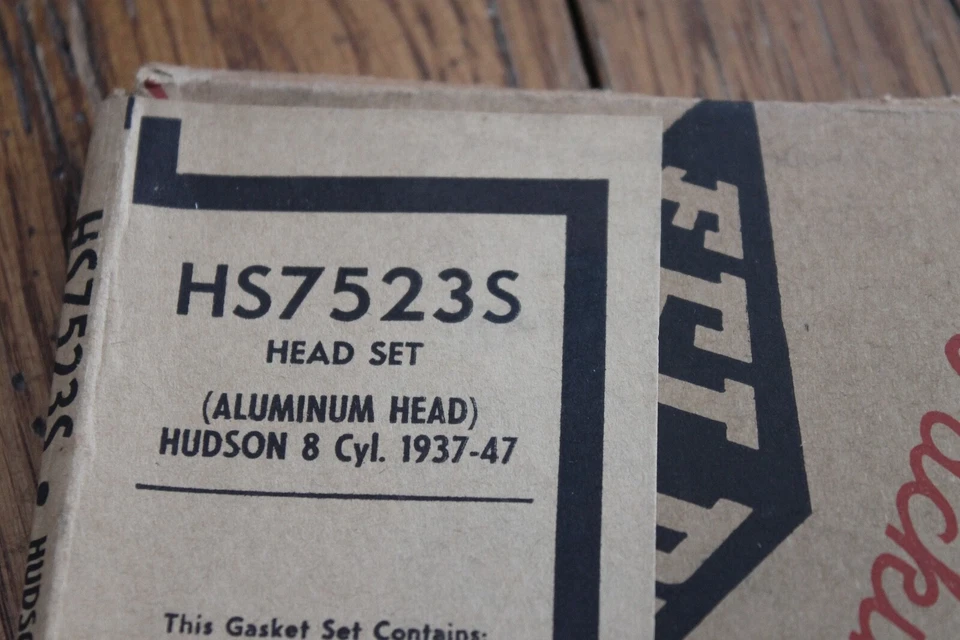 Juego de juntas de culata Fel Pro HS 7523S 1937-1947 Hudson 8 cilindros NOS Foto 3 de 4