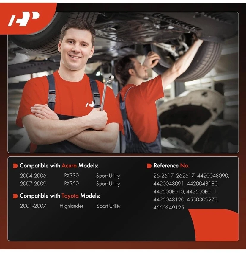 Hydraulic Power Steering Rack and Pinion Toyota Highlander 2001-2007 Lexus RX330 Foto 2 de 4