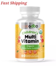 Organic Children's Multi-Vitamin Gummies, Vitamin C and Zinc for Immune Support