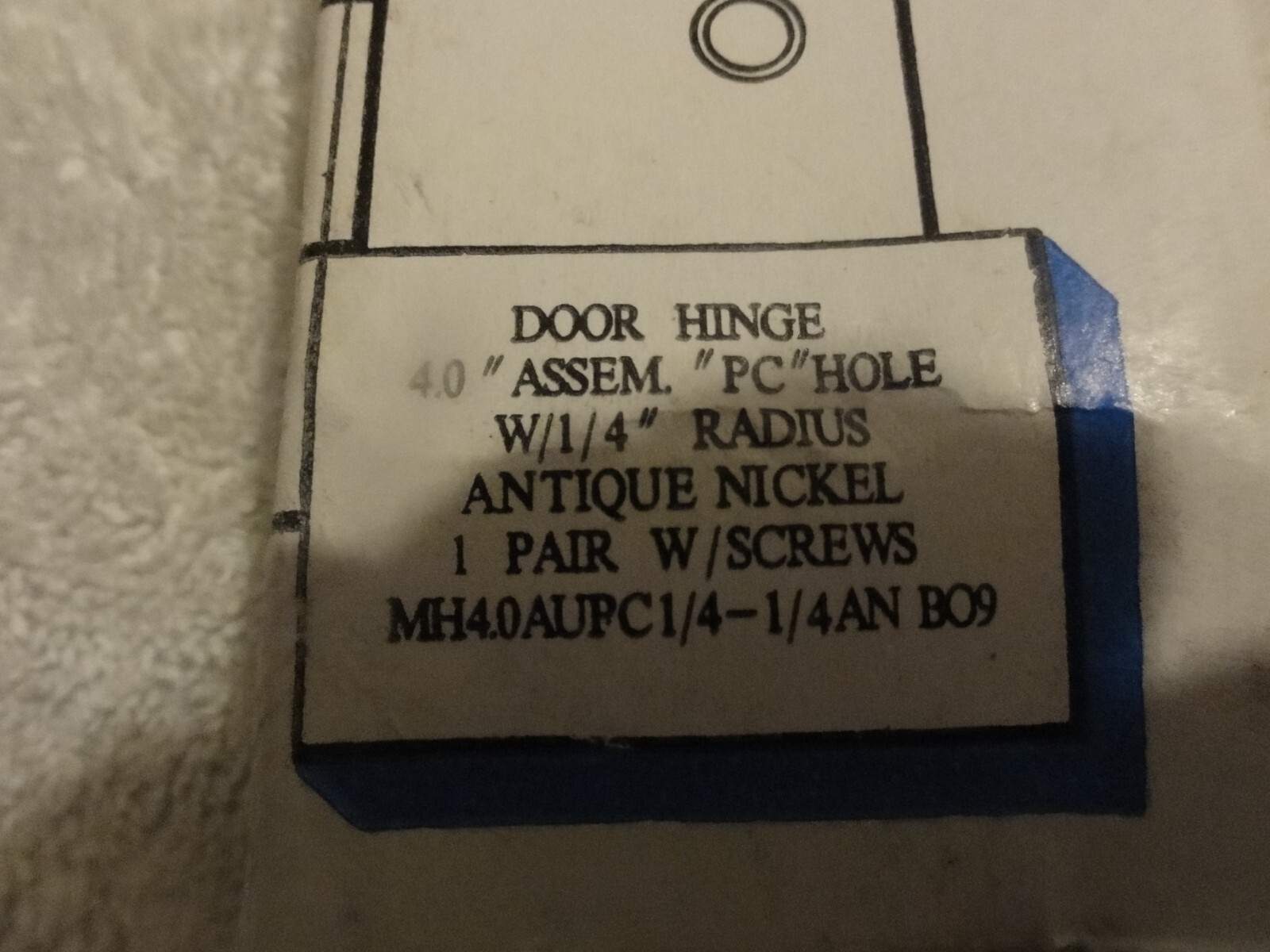 (2 PACK) Penrod Brass Hinges for Doors PC 4" W/ 1/4 Inch Radius