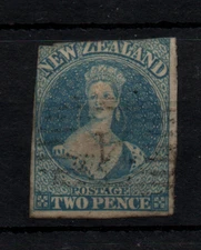 Queensland 2d blue Chalon Imperf no WMK SG9 WS40319