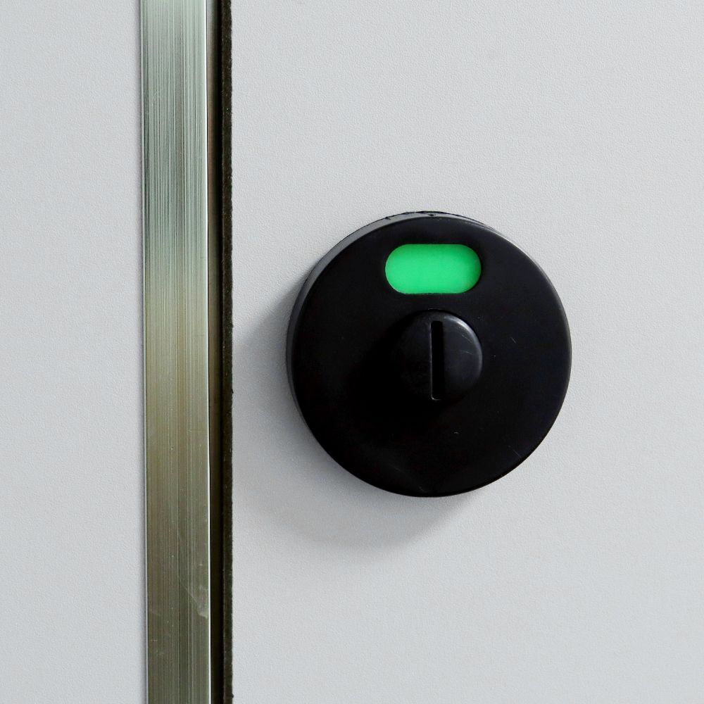 Bathroom Public Toilet Nylon Plastic Door Lock Black Indicator Lock ...
