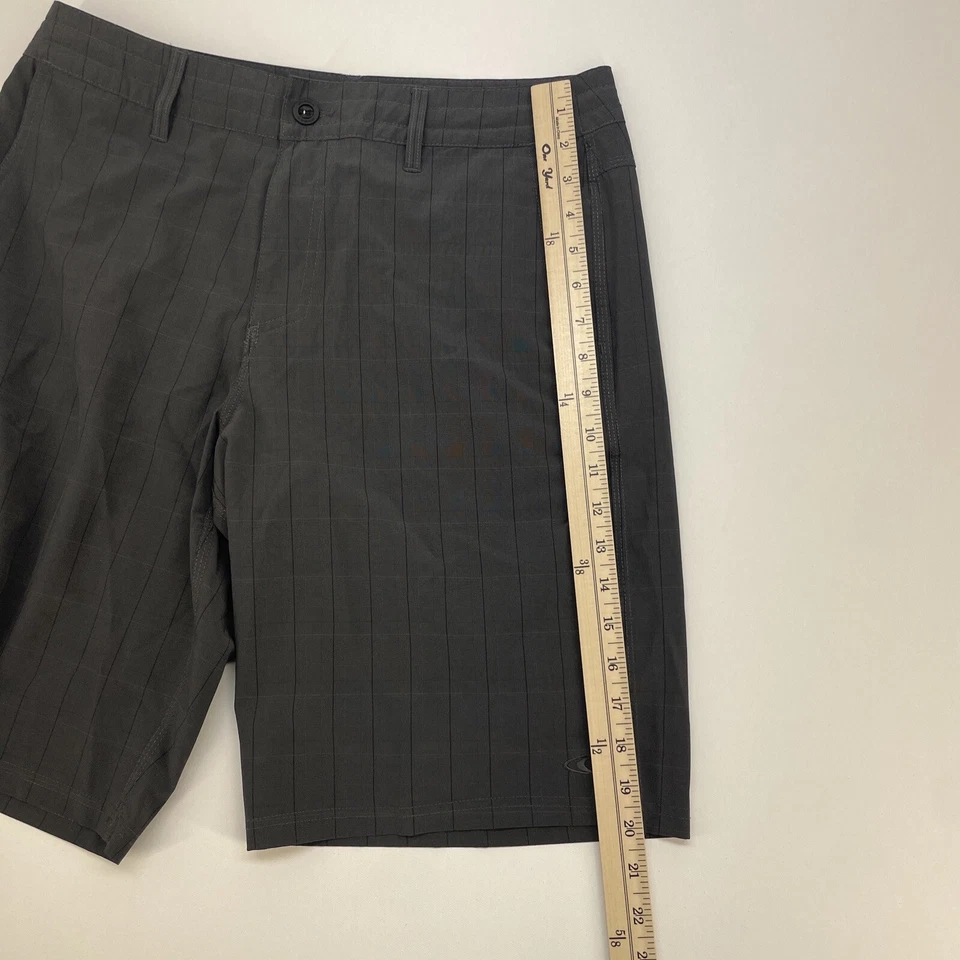 Pantalones Cortos O’Neil Crossover Bolsillo Frontal Plano Hombre’s 32 Gris Cuadros Elastizados Foto 3 de 4